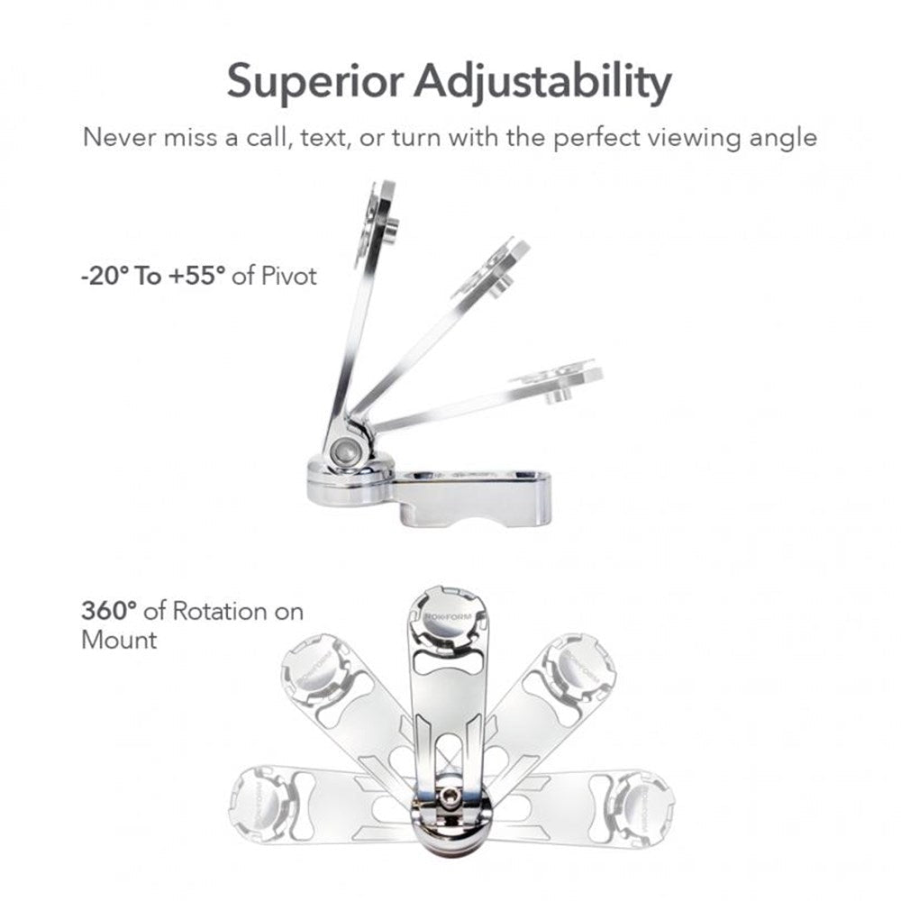 ROKFORM MOTORCYCLE PERCH MOUNT HARLEY POLISHED [ONC01]
