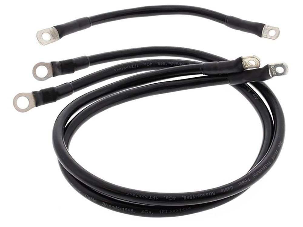 ALL BALLS RACING BATTERY CABLES FLH80-88 BLK