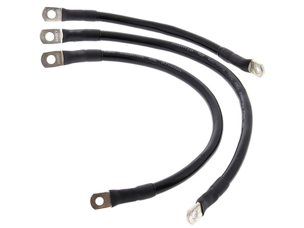 ALL BALLS RACING BATTERY CABLES FXD04-09 BLK