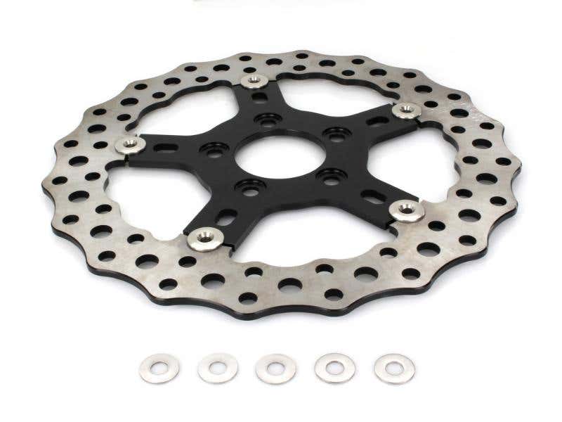ARLEN NESS 11.5IN. FRONT OR REAR JAGGED DISC ROTOR. FITS BIG TWIN 2000UP & SPORTSTER 2000-2010