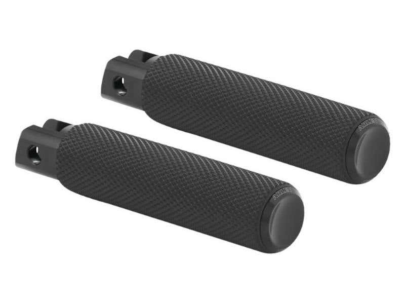 ARLEN NESS KNURLED FUSION FOOTPEGS - BLACK. FITS SOFTAIL 2018UP FRONT RIDER