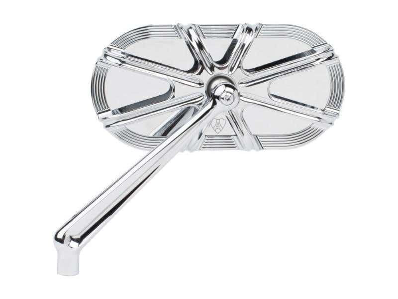 ARLEN NESS 10-GAUGE CAGED SERIES MIRROR - CHROME. FITS LEFT.