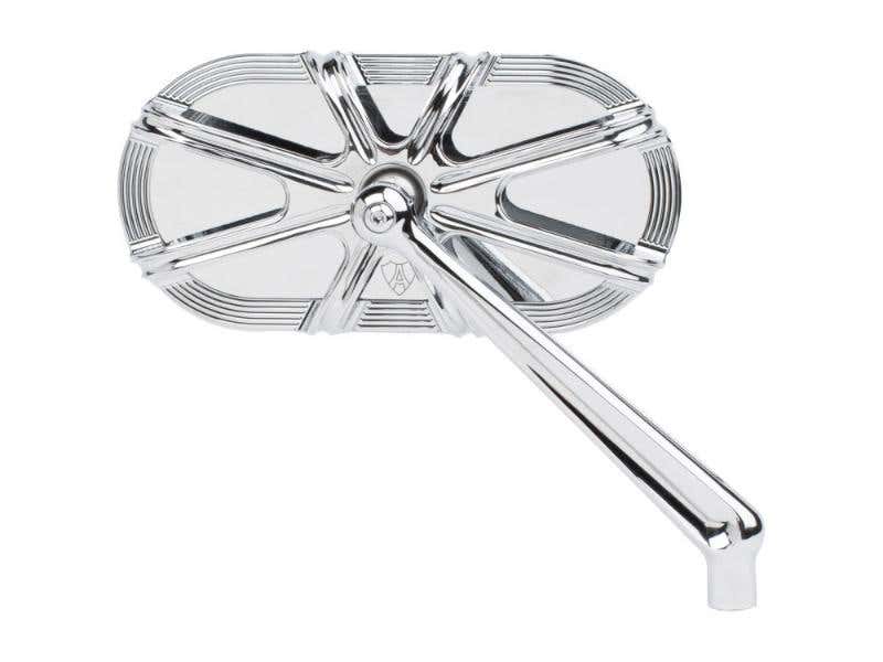 ARLEN NESS 10-GAUGE CAGED SERIES MIRROR - CHROME. FITS RIGHT.