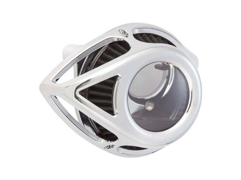 ARLEN NESS TEAR SUCKER CLEAR AIR CLEANER KIT - CHROME. FITS TOURING 2017-2024 & SOFTAIL 2018-2024
