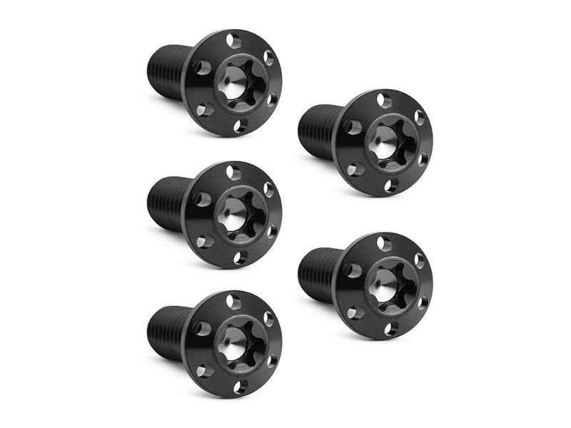 ARLEN NESS TITANIUM REAR DISC ROTOR BOLTS - BLACK. FITS H-D BIG TWIN 1997UP & SPORTSTER 1997-2021