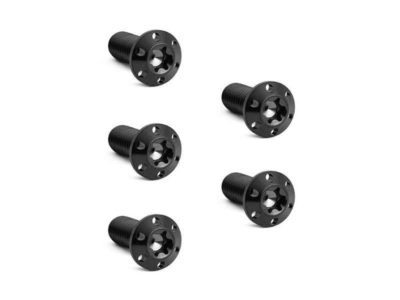 ARLEN NESS TITANIUM FRONT DISC ROTOR BOLTS - BLACK. FITS H-D BIG TWIN 1984UP & SPORTSTER 1984-2021