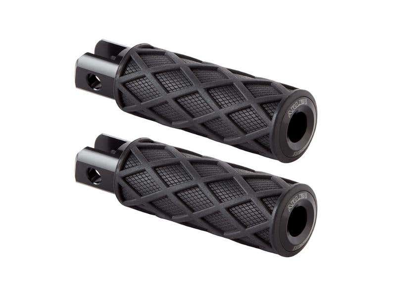 ARLEN NESS DIAMOND FOOTPEGS - BLACK. FITS SOFTAIL 2018UP FRONT RIDER