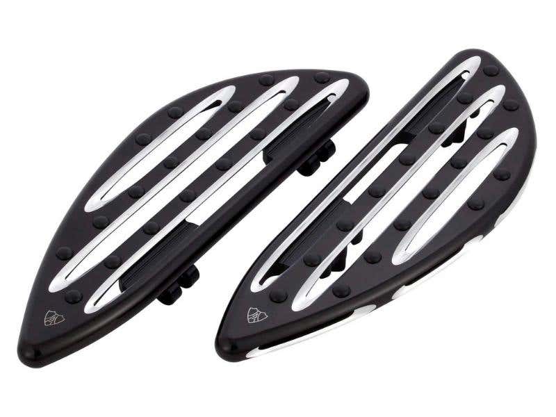 ARLEN NESS DEEP CUT FRONT FLOORBOARDS - BLACK. FITS FL SOFTAIL 2018UP.
