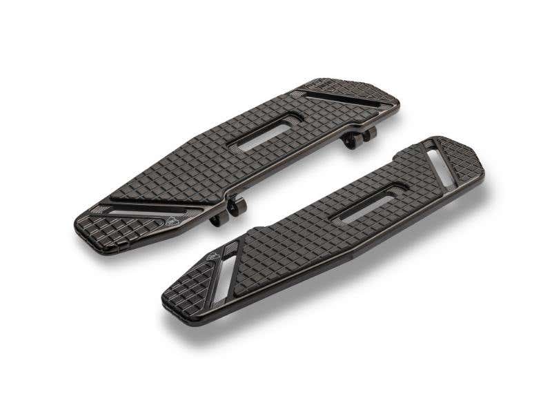ARLEN NESS SPEEDLINER FRONT FLOORBOARDS - BLACK. FITS TOURING 1982UP & FL SOFTAIL 1986-2017.