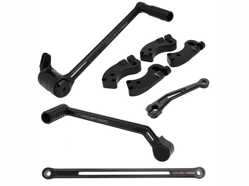 ARLEN NESS +3IN. EXTENDED REACH FOOT CONTROL KIT - BLACK. FITS TOURING MODELS 2008 UP.