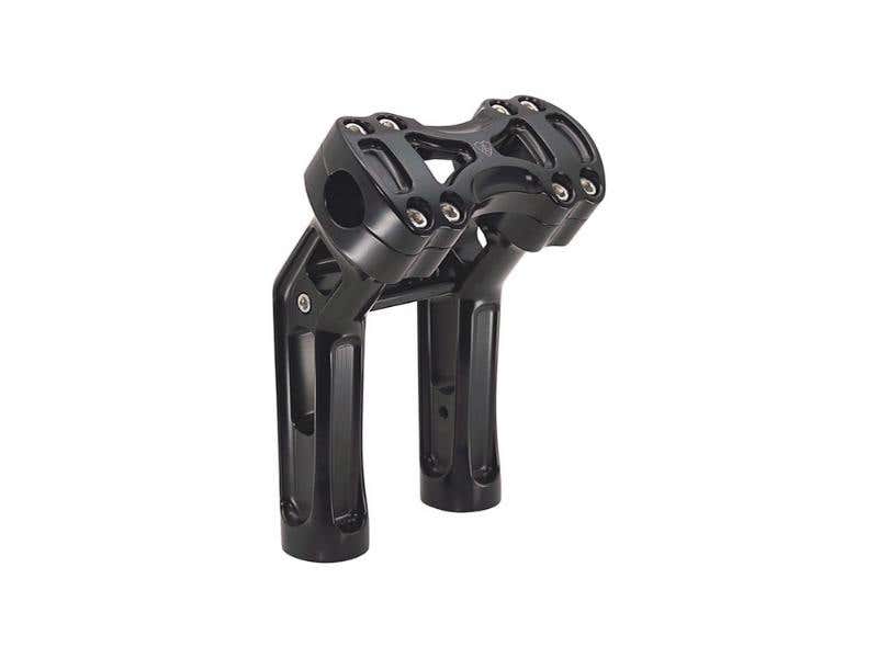 ARLEN NESS 7IN. METHOD KICKBACK RISERS - BLACK. FITS 1IN. HANDLEBAR