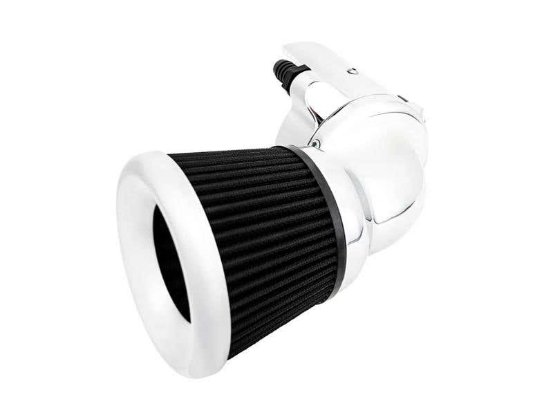 ARLEN NESS 90 DEGREE VELOCITY AIR CLEANER KIT - CHROME. FITS INDIAN TOURING & CRUISER 2014UP WITH 111CI OR 116CI THUNDERSTROKE ENGINES.