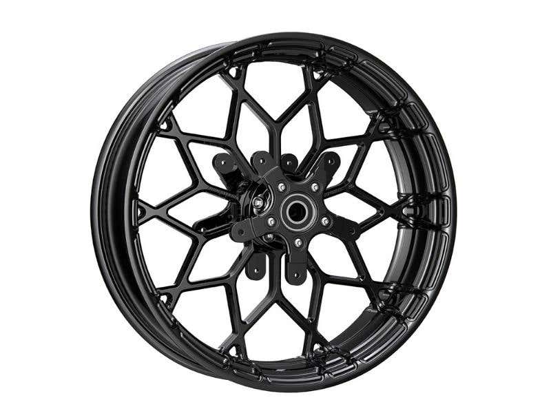 ARLEN NESS 18IN. X 5.5IN. FAT FACTORY PRODIGY REPLICA WHEEL - GLOSS BLACK. FITS MOST TOURING 2008-2023 & ROAD KING SPECIAL 2020UP