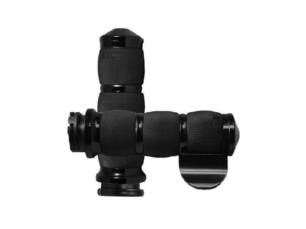 AVON AIR CUSHION HANDGRIPS W/ THROTTLE BOSS. H-D W/ THROTTLE CABLE.