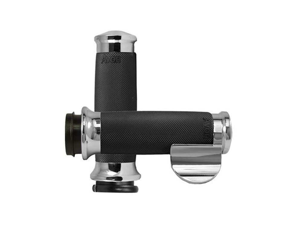 AVON CUSTOM CONTOUR HANDGRIPS W/ THROTTLE BOSS. H-D 08UP W/ THROTTLE-BY-WIRE.
