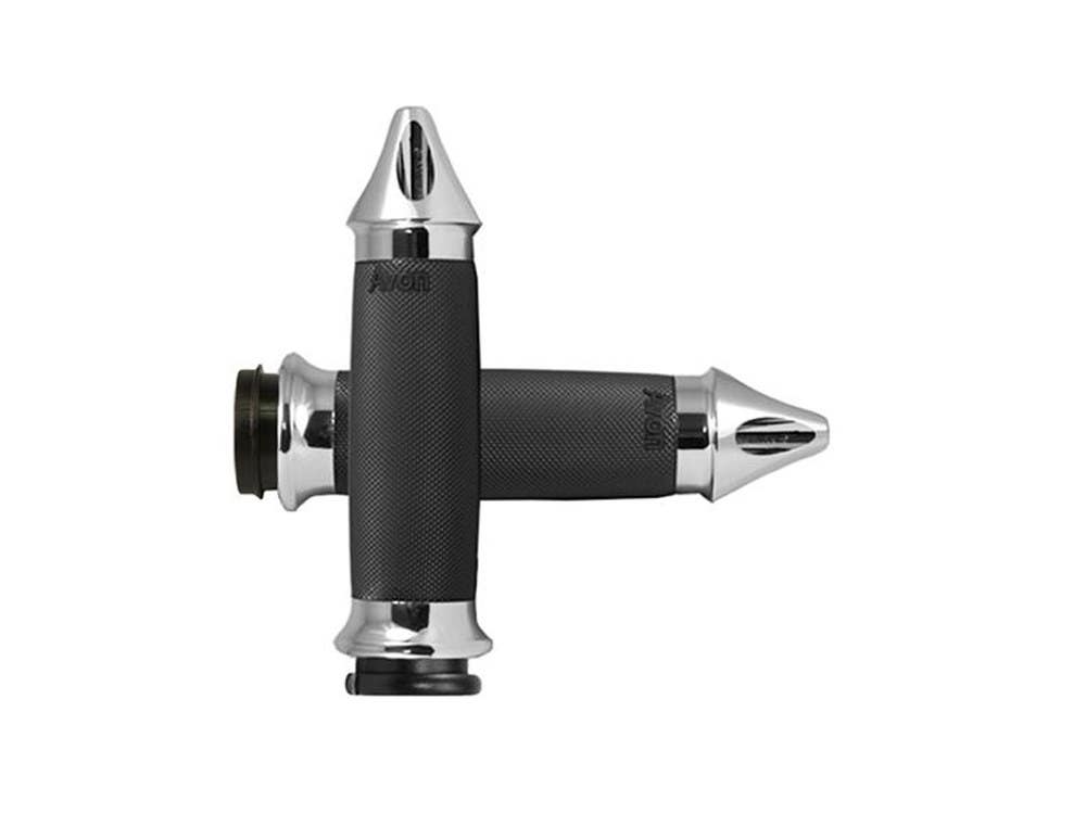 AVON SPIKE CUSTOM CONTOUR HANDGRIP. H-D 08UP W/ THROTTLE-BY-WIRE.