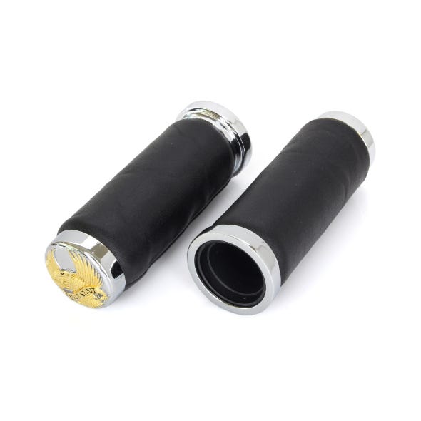 ROLLIES SPEED SHOP HANDGRIPS CABLE CAB CHR & GOLD