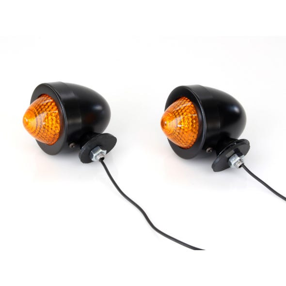 ROLLIES SPEED SHOP T/SIGNAL; BULLET AMBER (PAIR)