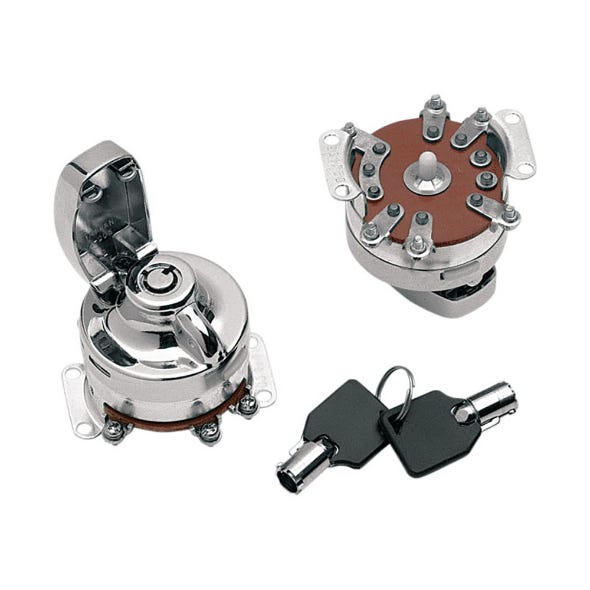 ROLLIES SPEED SHOP IGN SWITCH DASH MNT CHR ROUND KEY