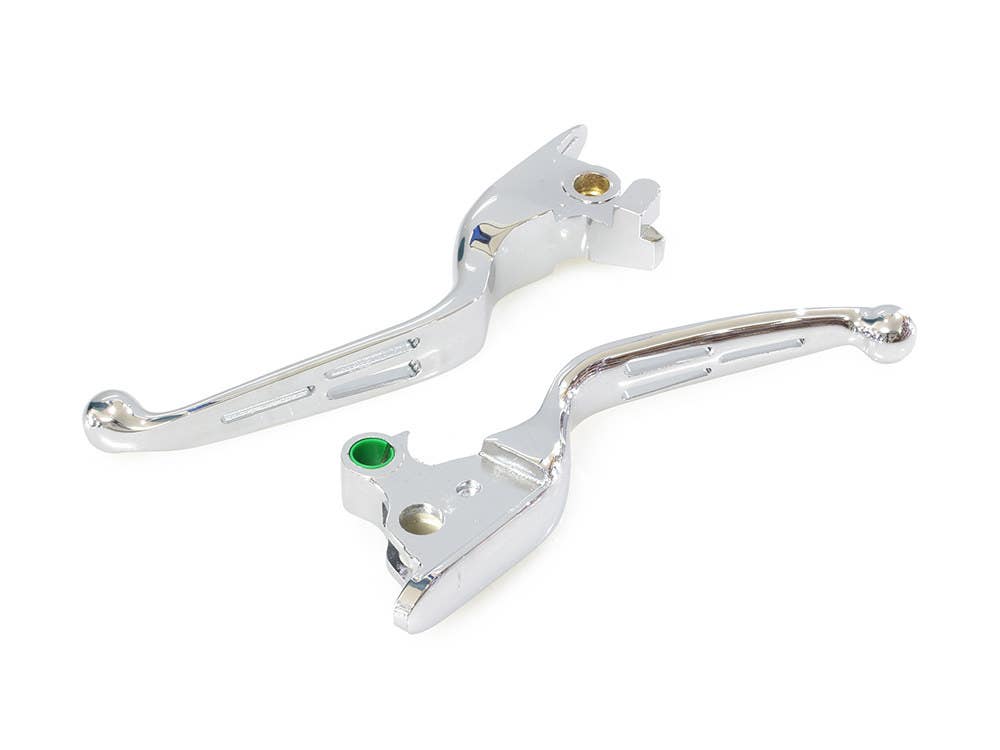 ROLLIES SPEED SHOP LEVERS 3 SLOT S/TAIL18UP CHR