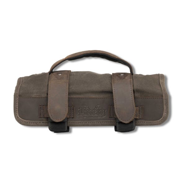 BURLY BRAND BAG TOOL ROLL DARK OAK