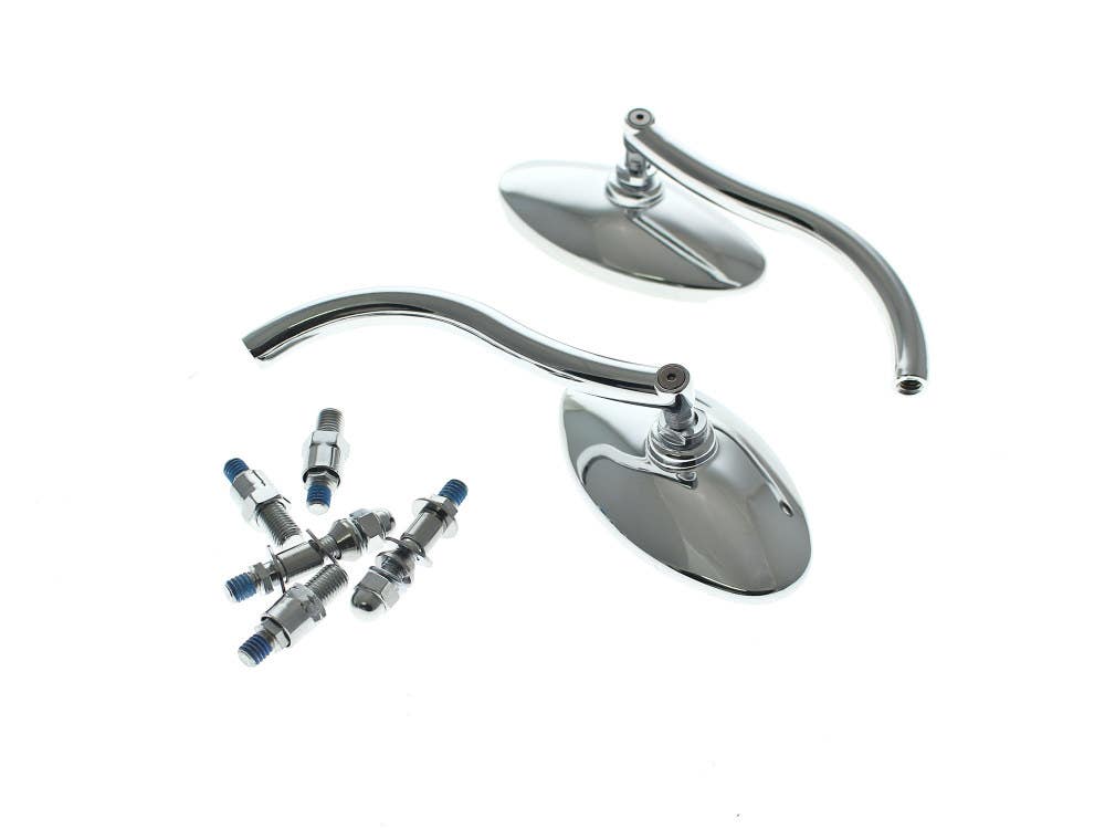 TUCKER MIRROR OLD SCHOOL VISOR CHR (PAIR)