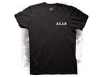 CROOKED CLUBHOUSE MENS A.C.A.B. SHORT SLEEVE TEE.