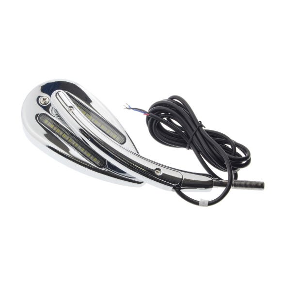 CUSTOM DYNAMICS MIRROR DYNAMIC LED RTB AMBER/WHITE/RED SMOKE CHR (PAIR)