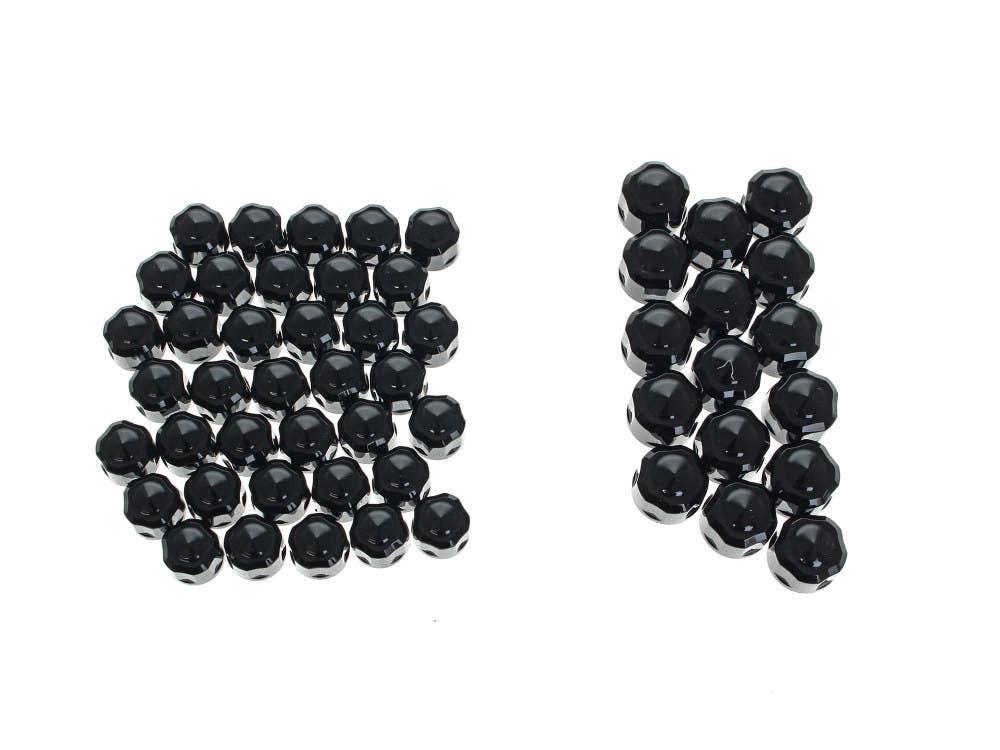 CIRO 3D BOLT CVR KIT DIAMOND CUT BLK M8