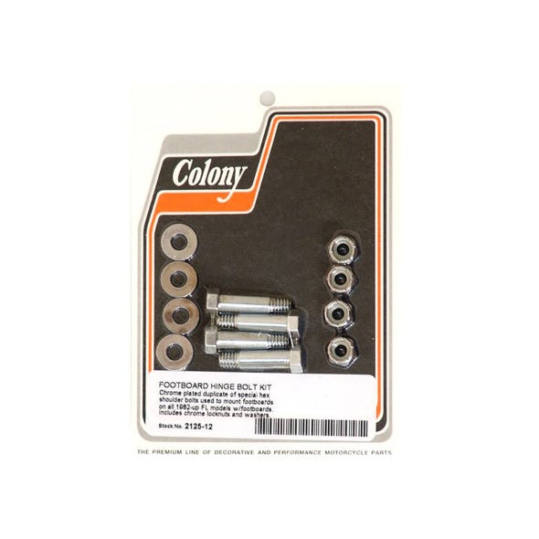 COLONY MACHINE HINGE BOLT KIT FOOTBOARDS FL82UP