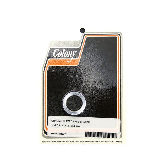 COLONY MACHINE AXLE SPACER 3/8 THICK X 3/4 ID