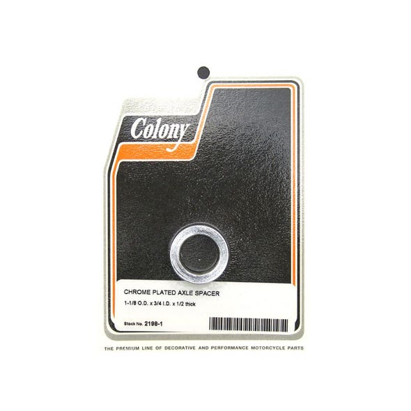 COLONY MACHINE AXLE SPACER 1/2 THICK X 3/4 ID