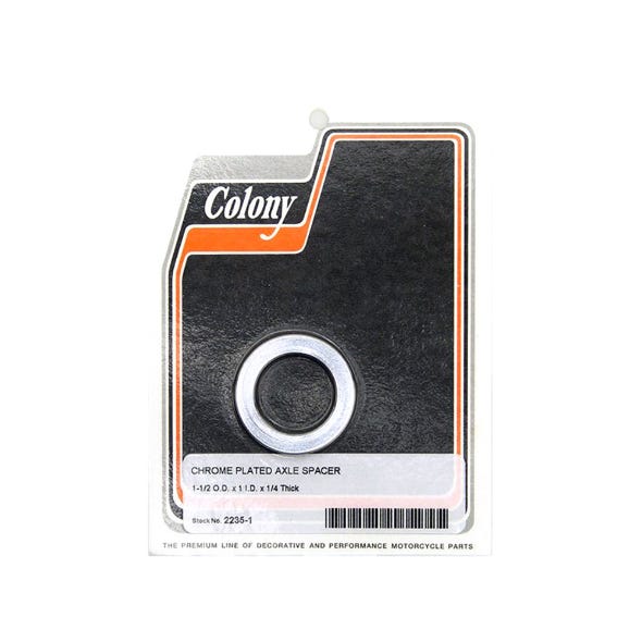 COLONY MACHINE AXLE SPACER 1/4 THICK X 1/25MM