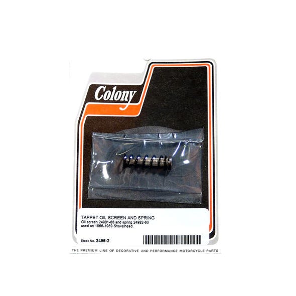 COLONY MACHINE TAPPET OIL SCREEN & SPRING