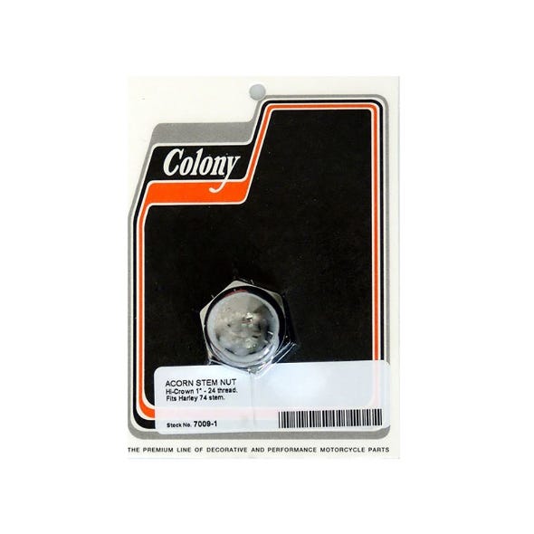 COLONY MACHINE FORK STEM NUT 1-24 ACORN