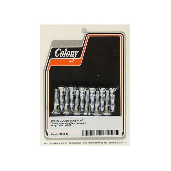 COLONY MACHINE CAM CVR BOLTS BT36-69 CHR