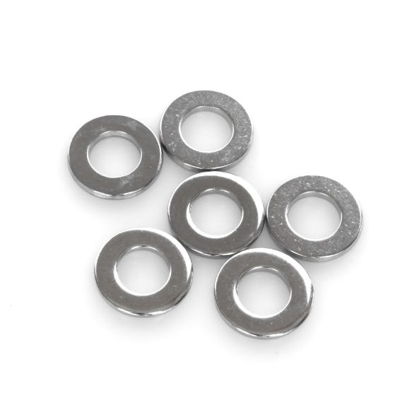 COLONY MACHINE WASHER FLAT 3/8 CHR (PACK 6)