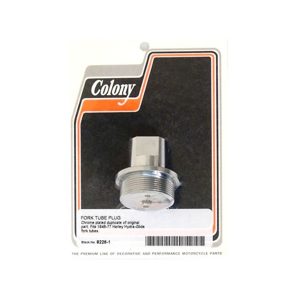 COLONY MACHINE FORK TUBE PLUG BT48-77 CHR