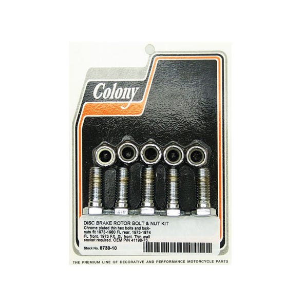 COLONY MACHINE BOLTS DISC FR FL73-84 4SPD &