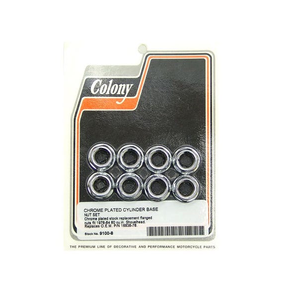 COLONY MACHINE CYL BASE NUTS BT78-84 STK