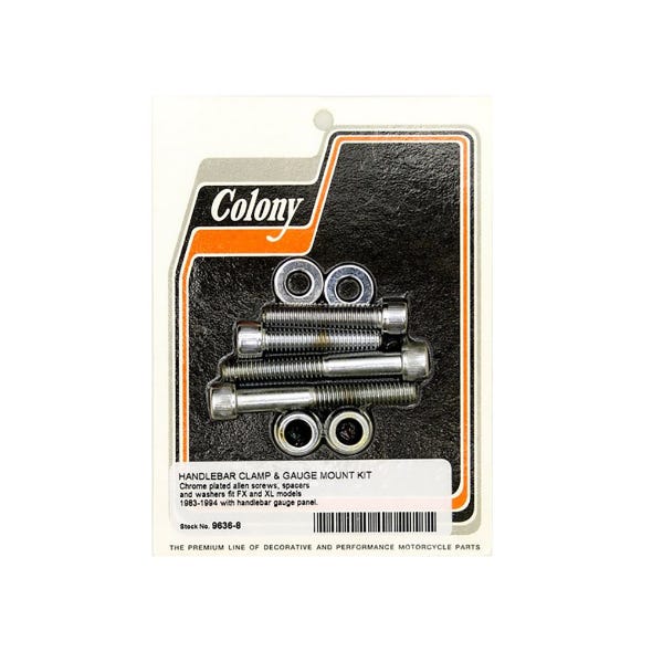 COLONY MACHINE ALLEN HEAD HANDLEBAR CLAMP & GAUGE MOUNT KIT