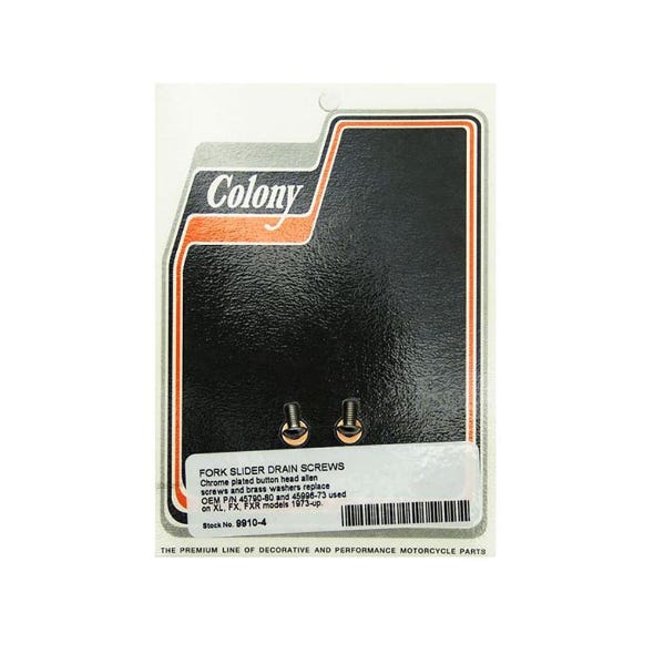 COLONY MACHINE SCREW SLIDER DRAIN FXFXR73UP &