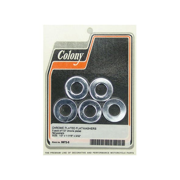 COLONY MACHINE WASHER; FLAT 1/2
