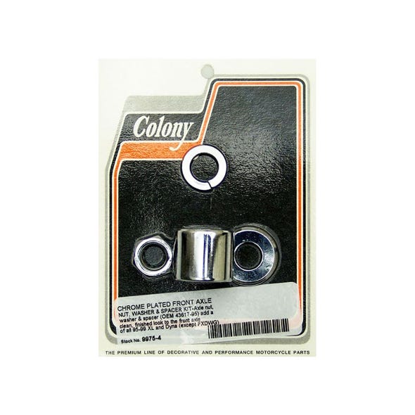 COLONY MACHINE AXLE SPACER KIT; FRONT FXDXL95-99