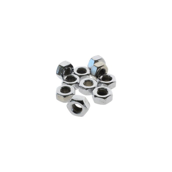COLONY MACHINE NUT HEX UNF 1/4-28 (PK10) CHR