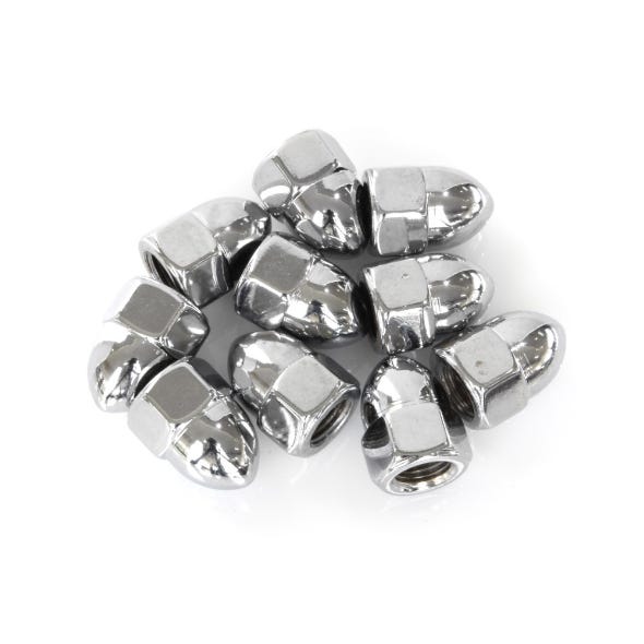 COLONY MACHINE NUT ACORN UNF 3/8-24 CHR