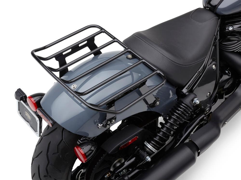 COBRA EXHAUST LUGGAGE RACK BLK BA QUICK DETACH