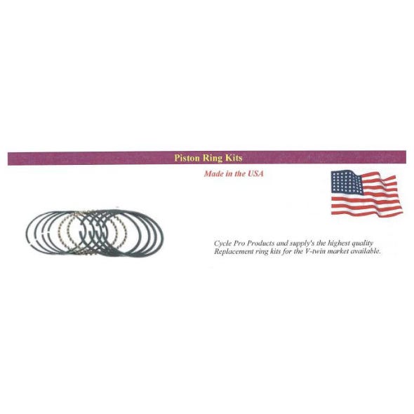 CYCLE PRO LIC PISTON RINGS BT84-99 +.005 (CHR)
