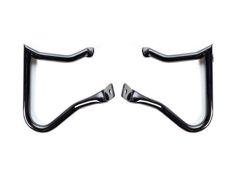 FACTORY 47 HANDLEBARS ANARCHY REAR CRASHBARS - GLOSS BLACK. FITS SOFTAIL 2001-2017.