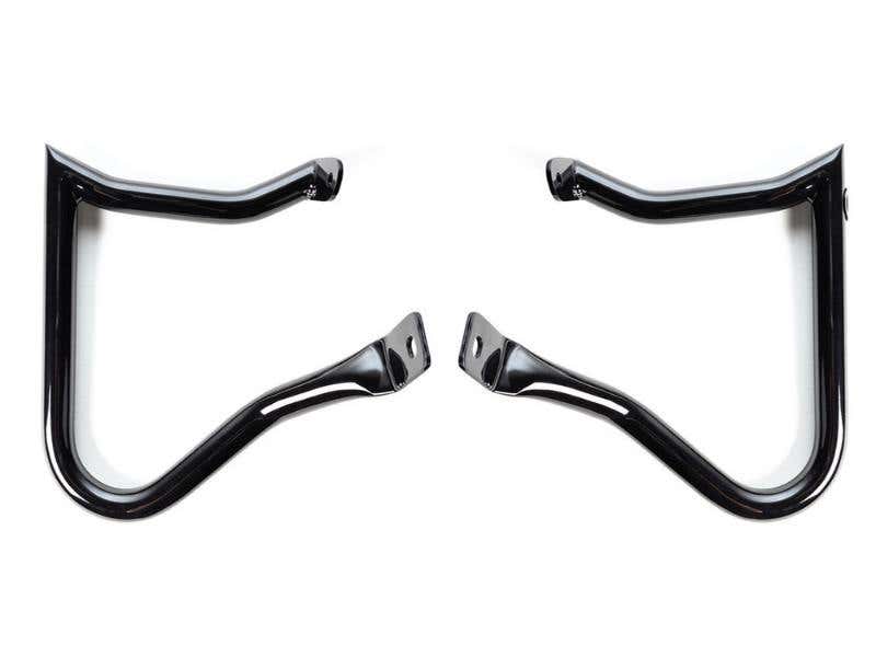 FACTORY 47 HANDLEBARS ANARCHY REAR CRASHBARS - GLOSS BLACK. FITS SOFTAIL 2018UP.